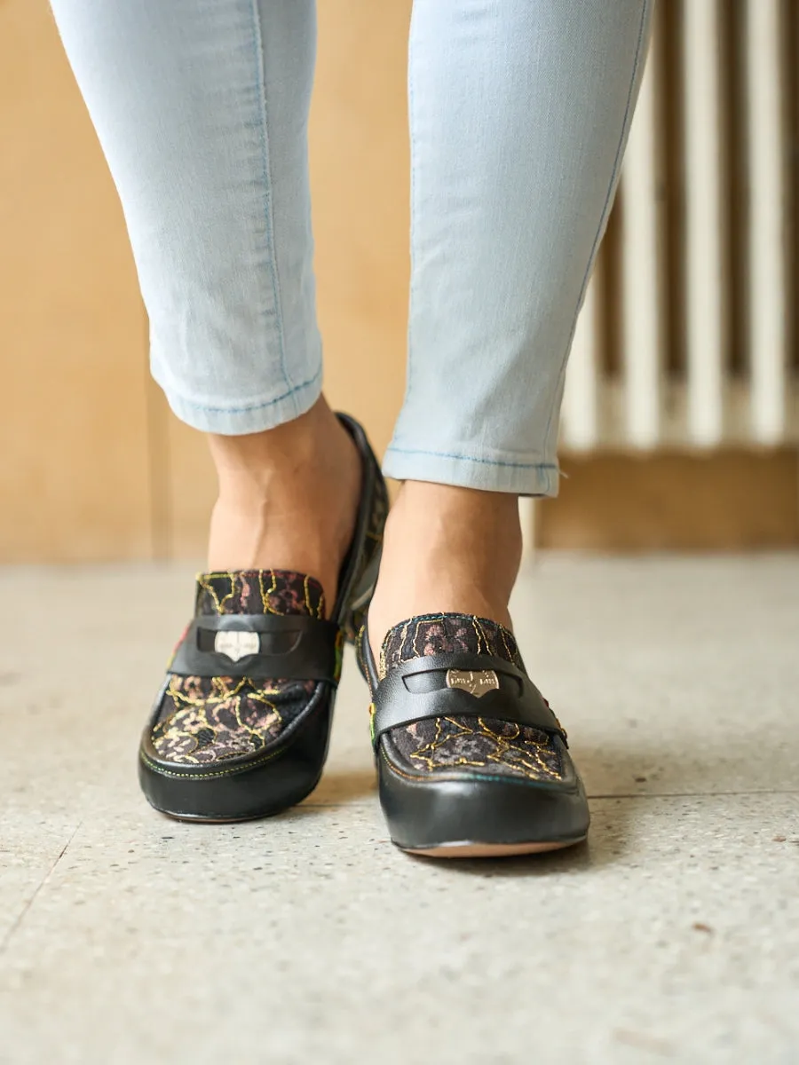 Vicconfy | Winny Jacquard Leather Loafer