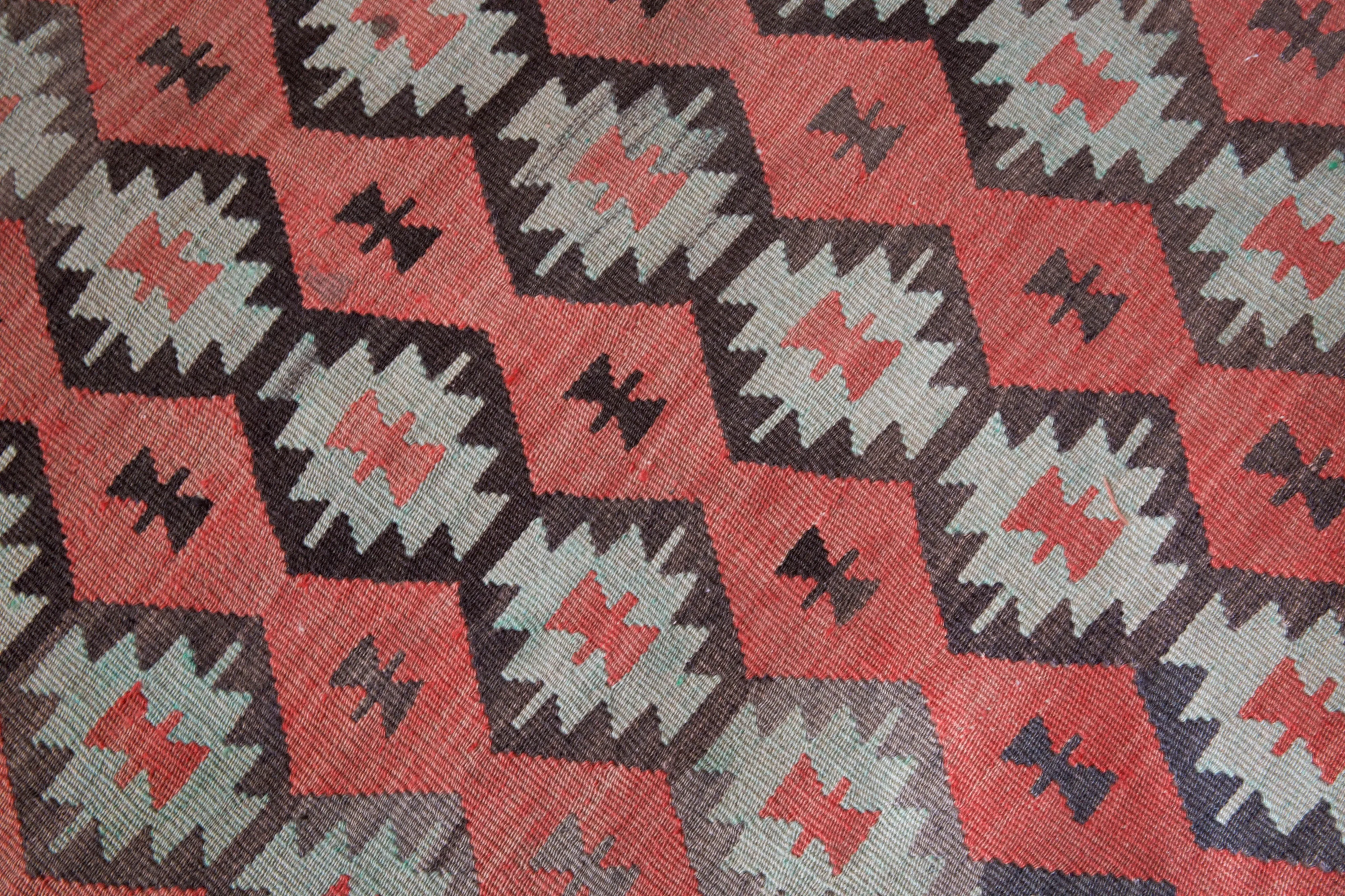 Vintage Edirne Kilim Rug 7'x9'2"