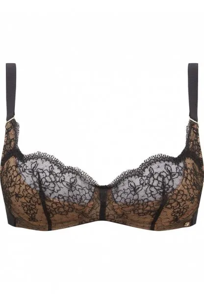 VIP Devotion Uplifting Balconette Bra - Black -