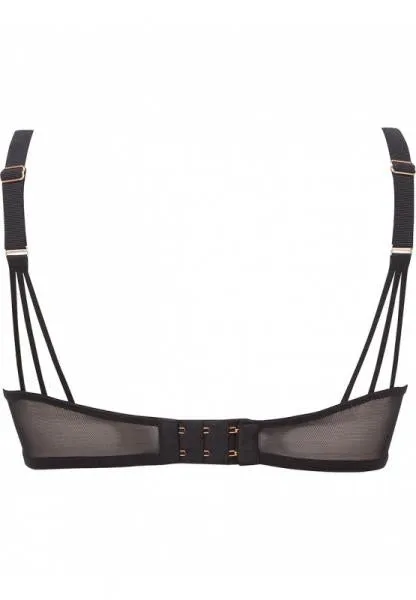 VIP Devotion Uplifting Balconette Bra - Black -
