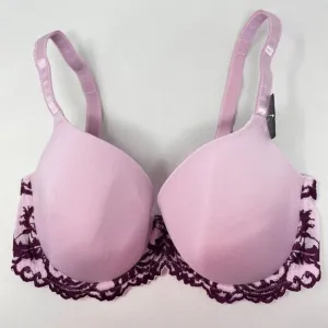 Wacoal Instant Icon T-Shirt Bra Size 32DDD Purple Lace Detail 853322