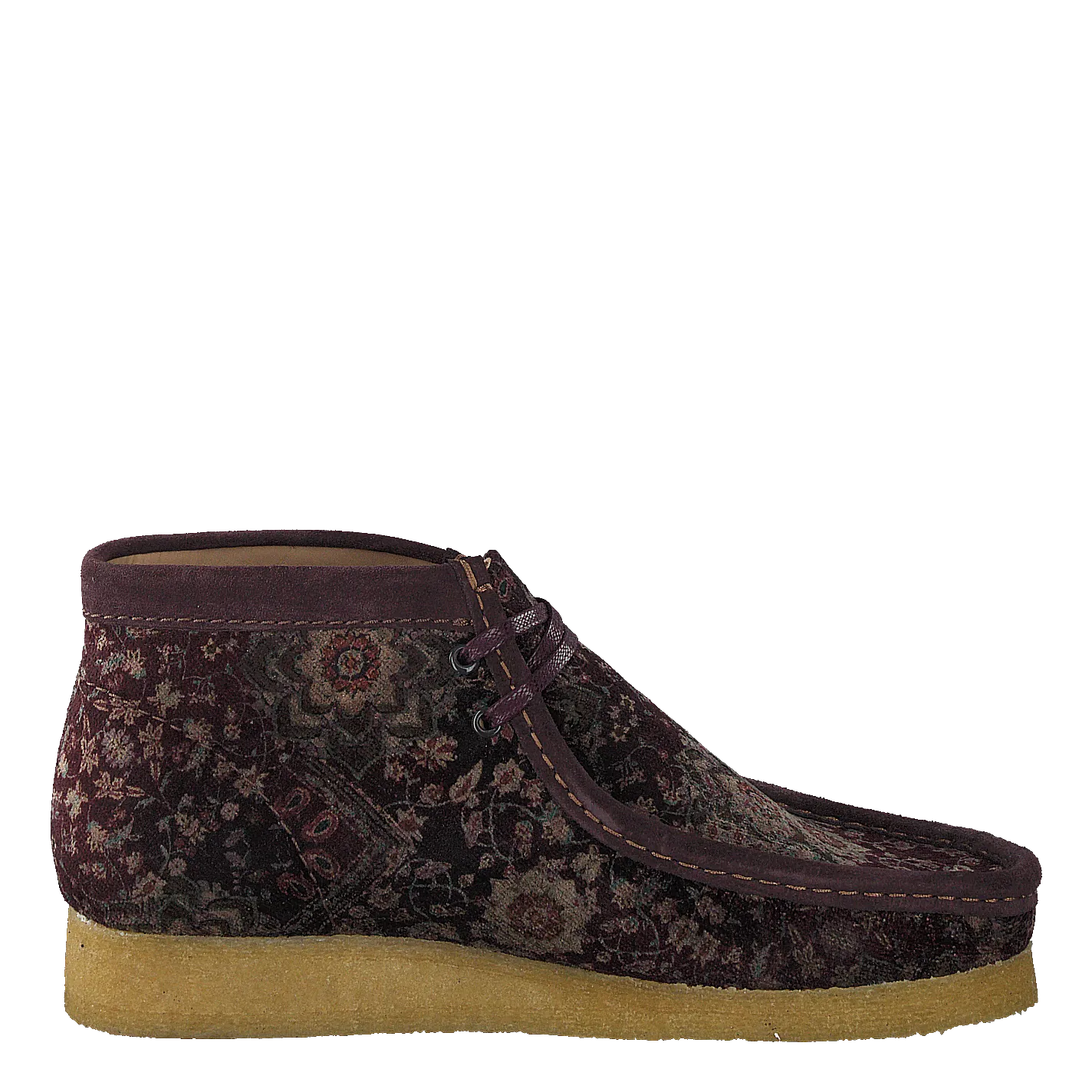 Wallabee Boot Burgundy Velvet