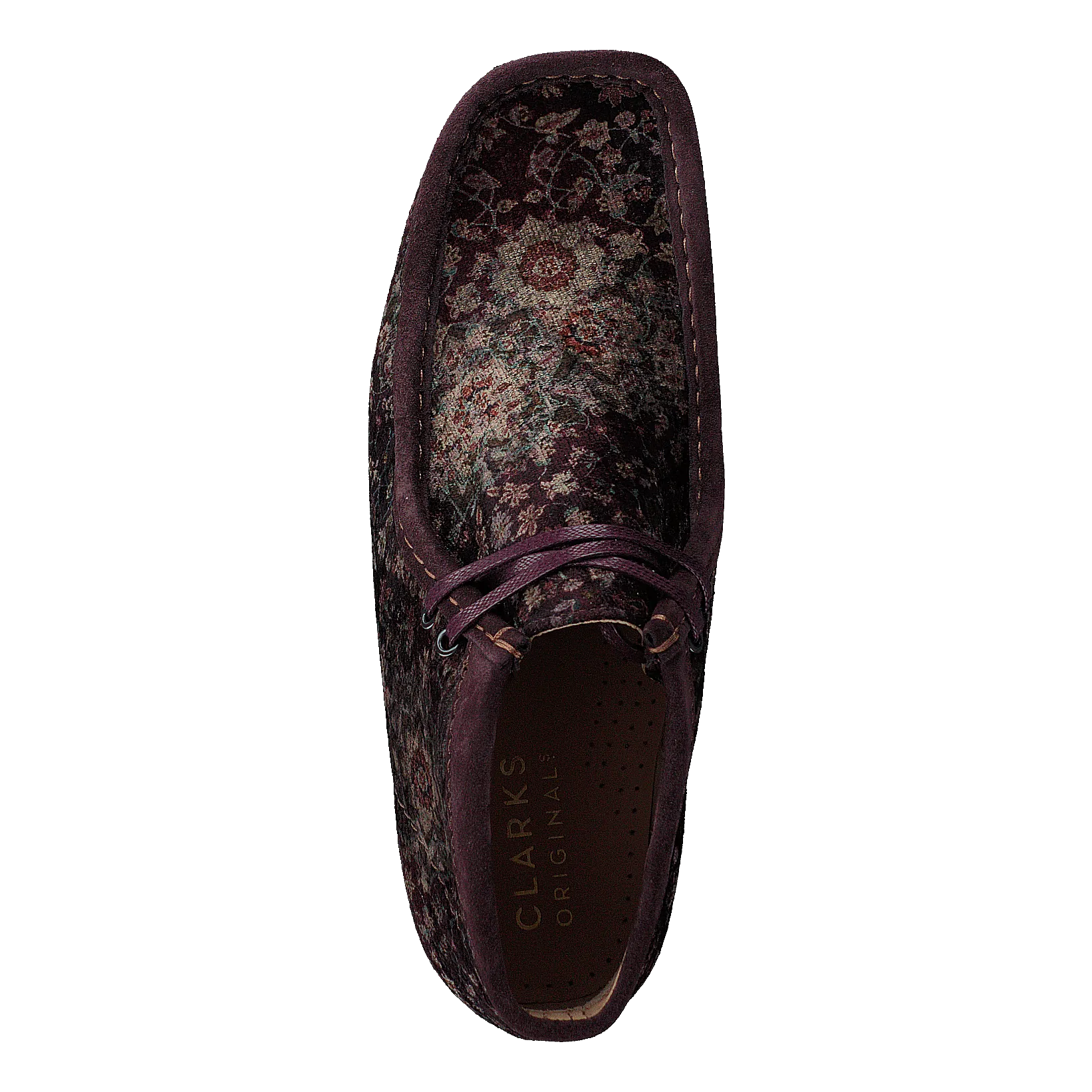 Wallabee Boot Burgundy Velvet