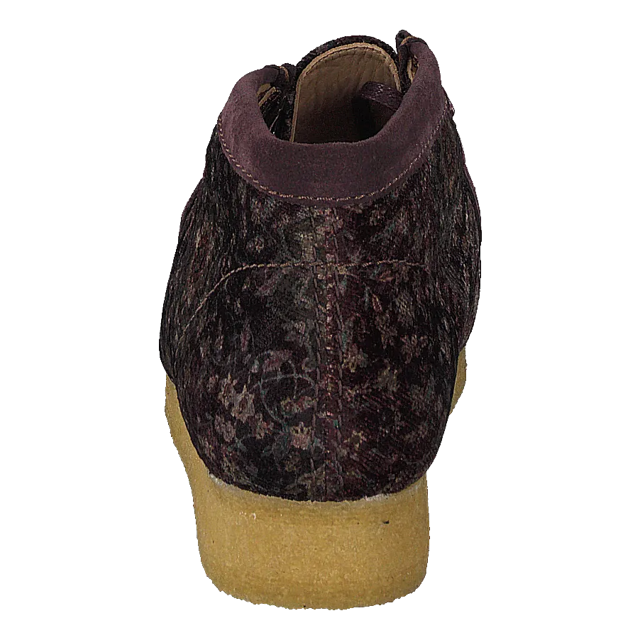 Wallabee Boot Burgundy Velvet