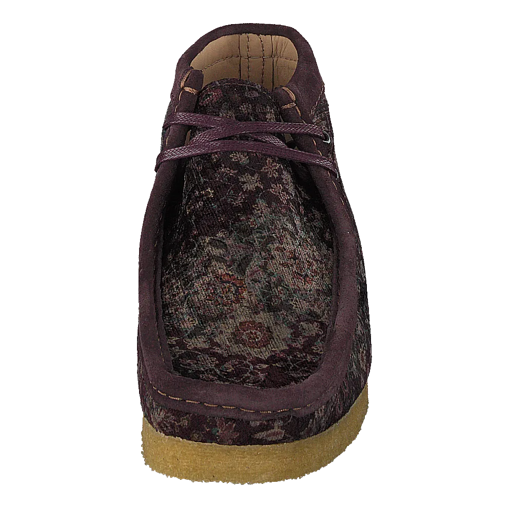 Wallabee Boot Burgundy Velvet