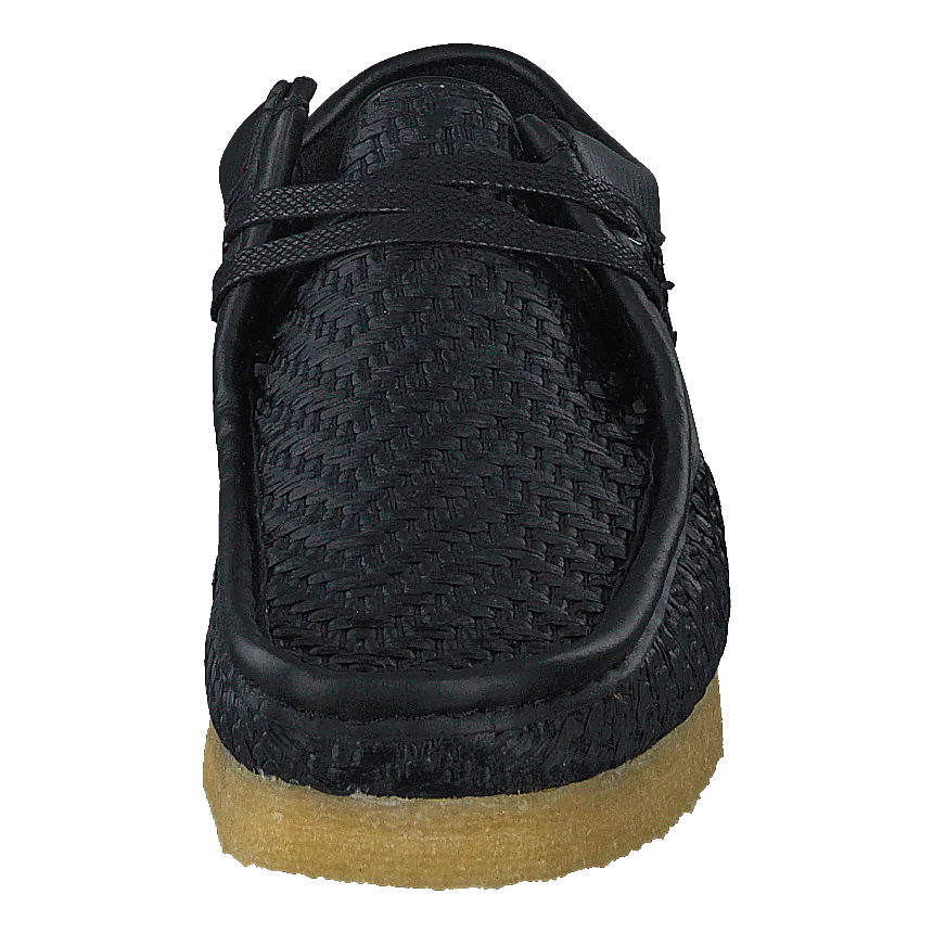 Wallabee G Black Raffia