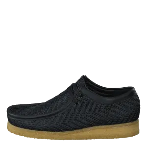 Wallabee G Black Raffia