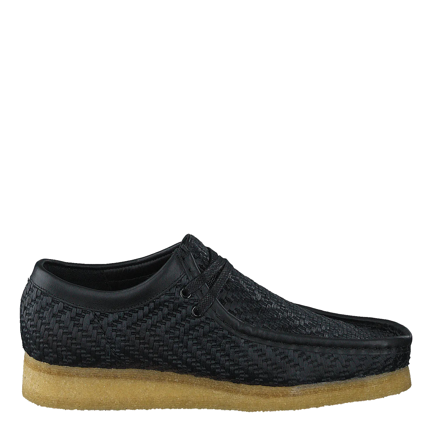 Wallabee G Black Raffia