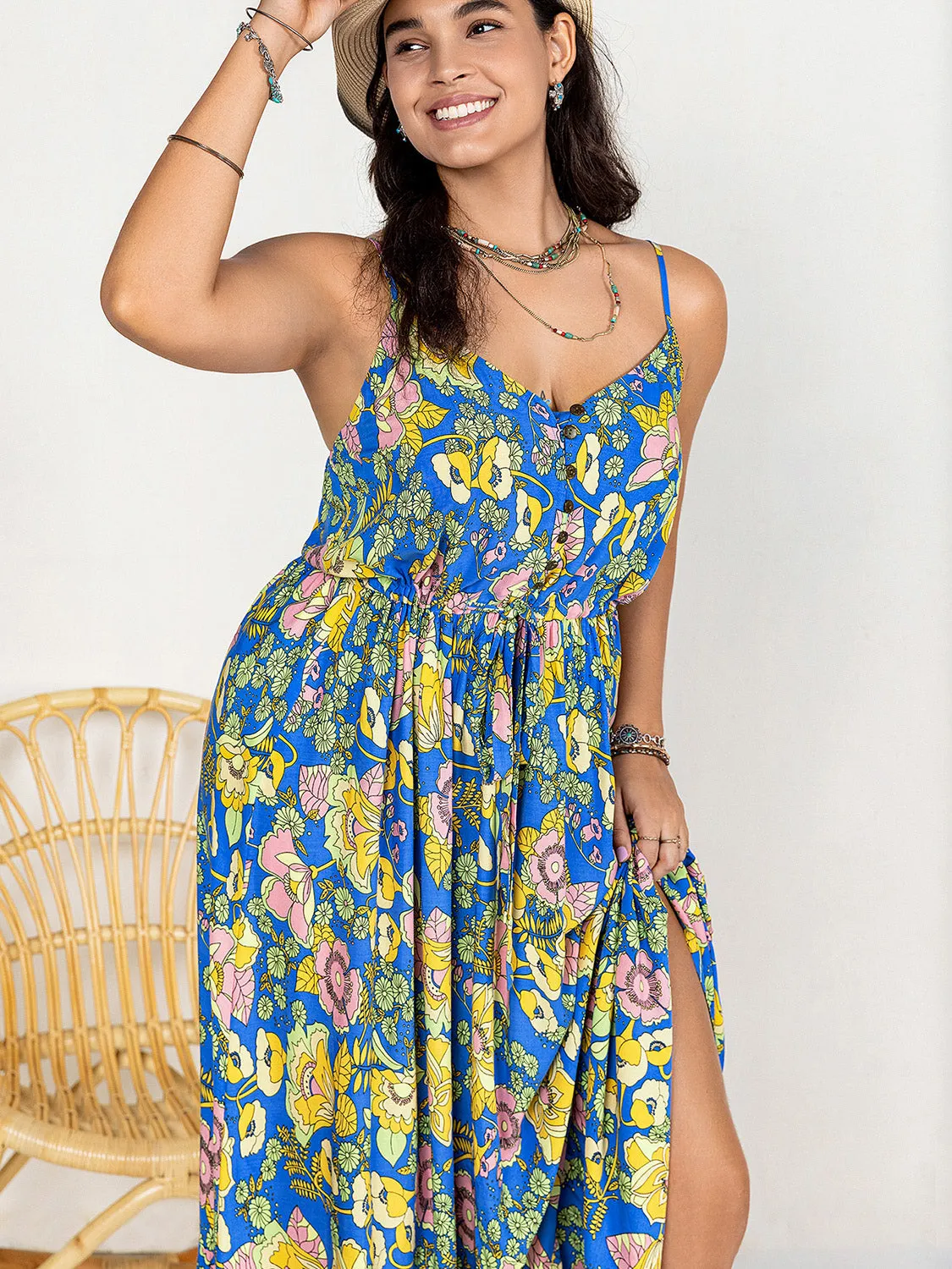 Wildflower Waltz Ruffle Maxi Dress – Plus Size