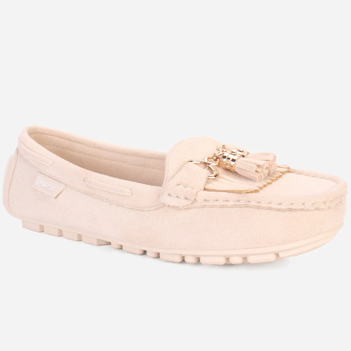 Womens "ISSA" Flat Comfy Slide In Moccasins