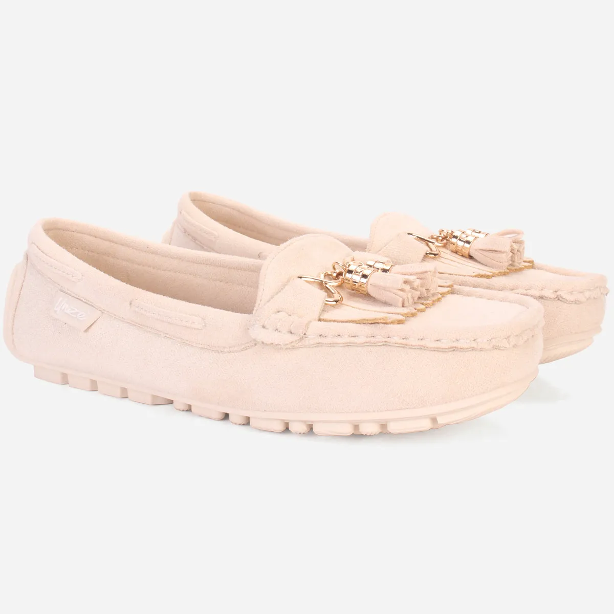 Womens "ISSA" Flat Comfy Slide In Moccasins