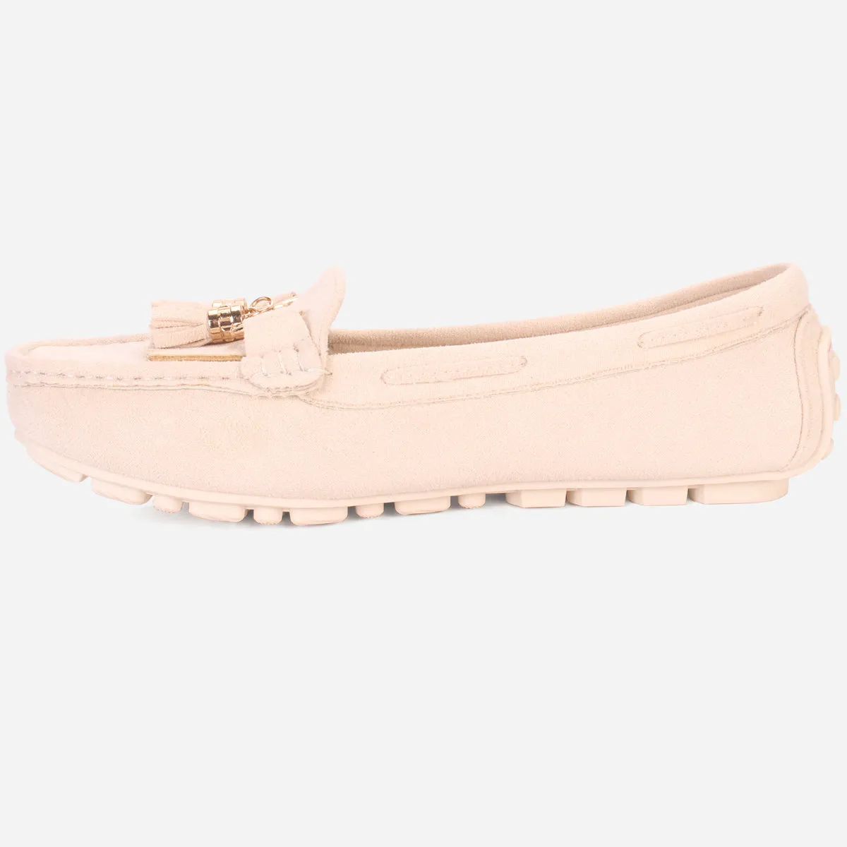Womens "ISSA" Flat Comfy Slide In Moccasins