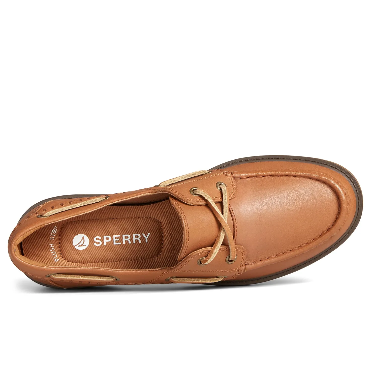Women's Wells Boat Shoes Topsider - Tan (STS89454)