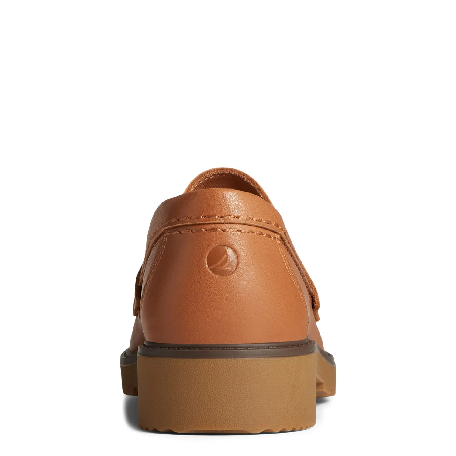 Women's Wells Penny Boat Shoes Topsider - Tan (STS894560)