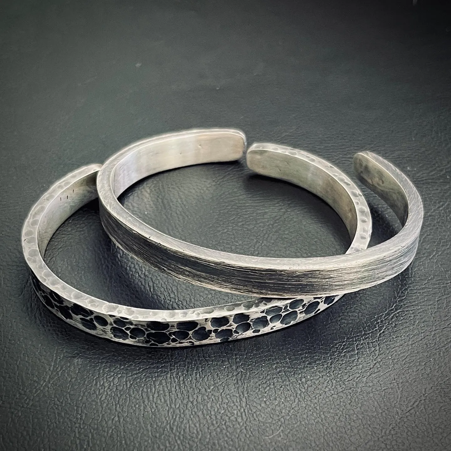 XL Solid 925 Sterling Silver Cuffs