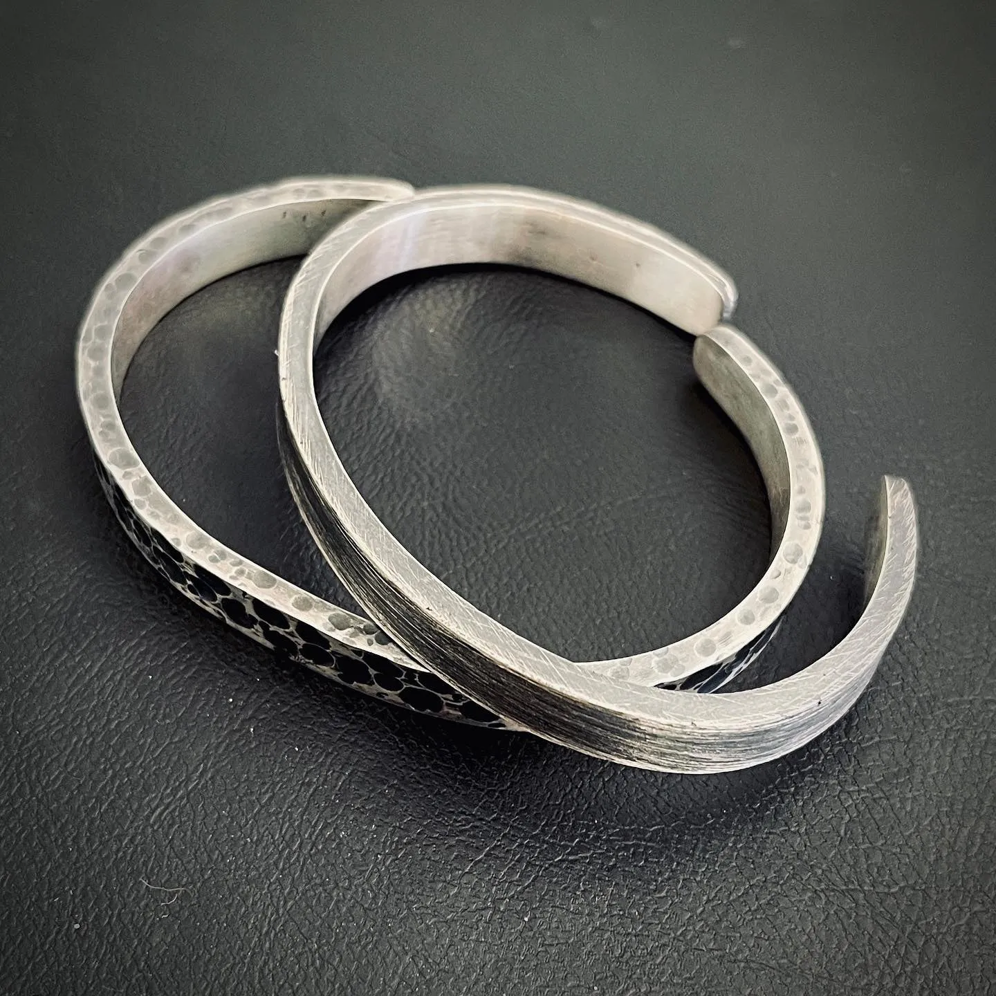 XL Solid 925 Sterling Silver Cuffs