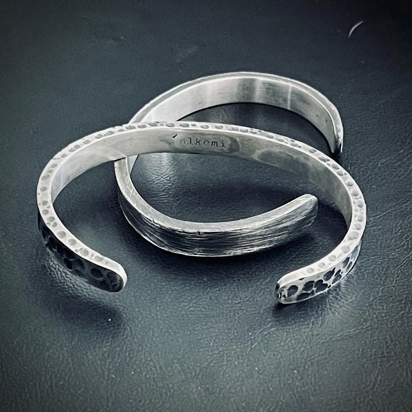 XL Solid 925 Sterling Silver Cuffs