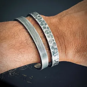 XL Solid 925 Sterling Silver Cuffs