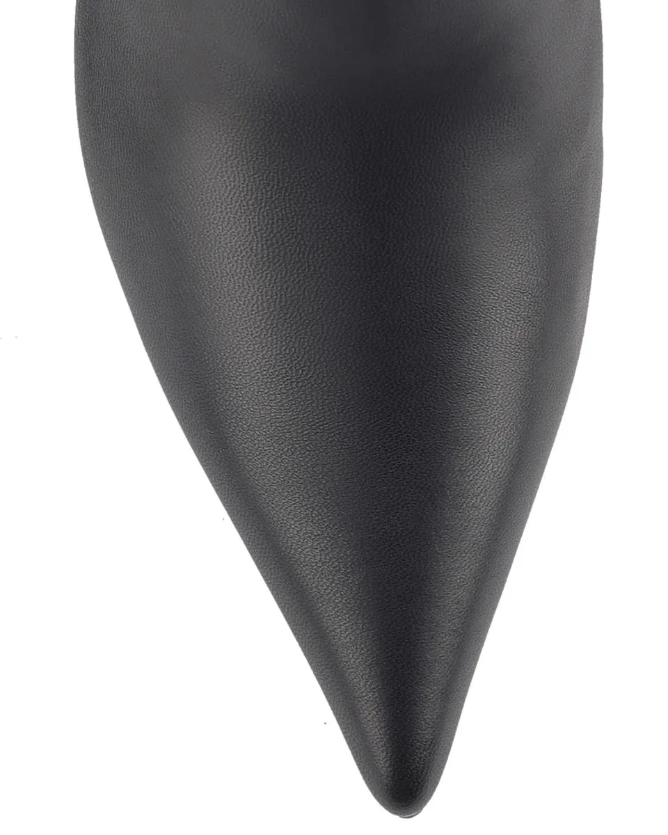 YATES BOOTS - BLACK LEATHER