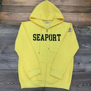 Yellow Lightweight Full-zip Hoodie